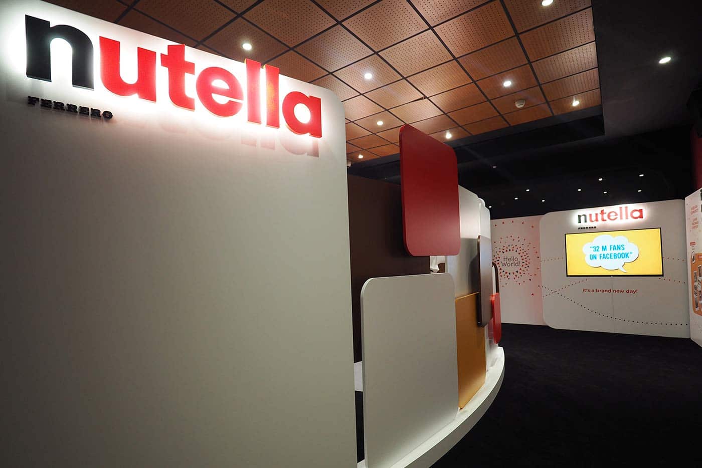nutella event stand design